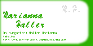 marianna haller business card